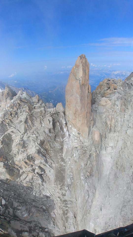 El Arete-des Cosmique-on-Mont-Blanc