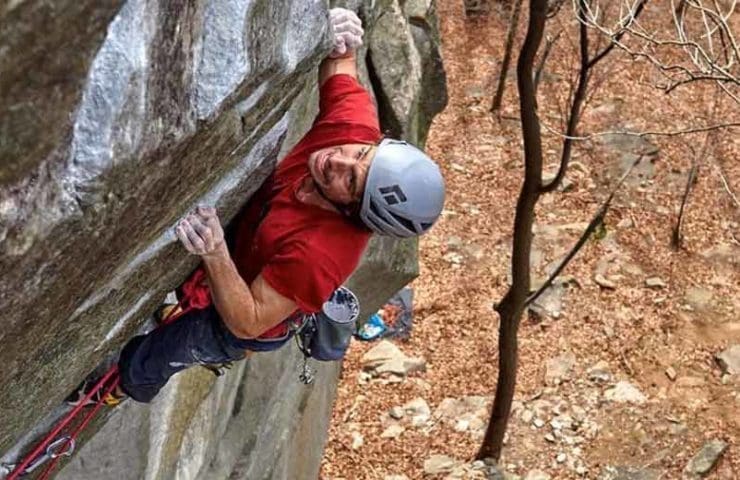 Jacopo Larcher succeeds in Cadarese the first ascent of the heaviest Trad route in the world