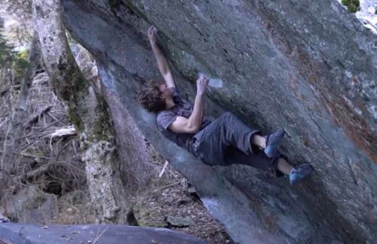 Video: Giuliano Cameroni and Shawn Raboutou climb 8c boulder and 9a routes in Valais