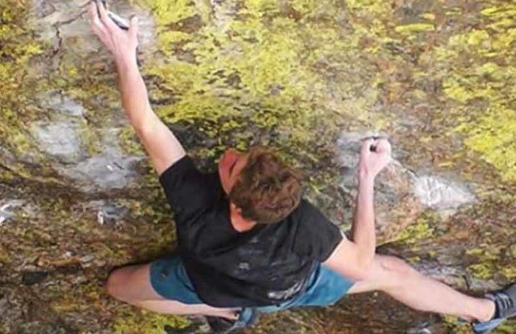 Giuliano Cameroni opens 8c-Boulder Blade Runner at Rocky Mountain National Park