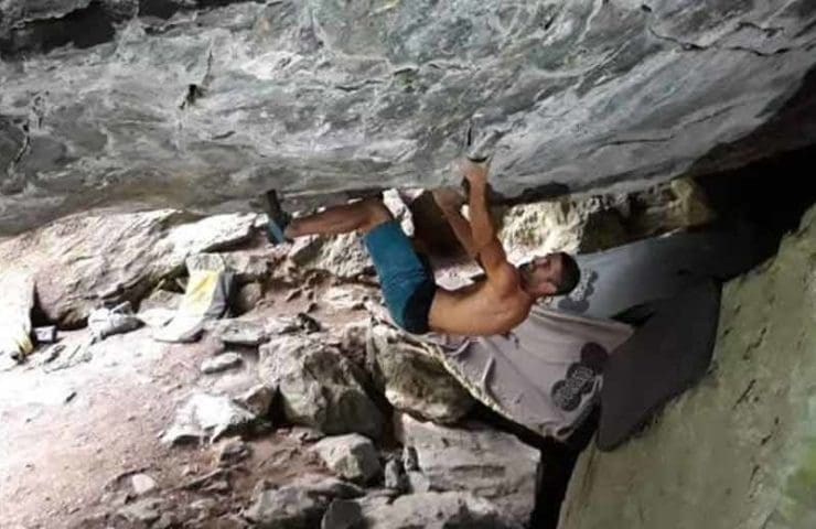 Martin Stranik climbs Underground Paradise in Valais