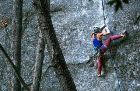 Hazel Findlay climbs with Magic Line one of the hardest crack routes in the world
