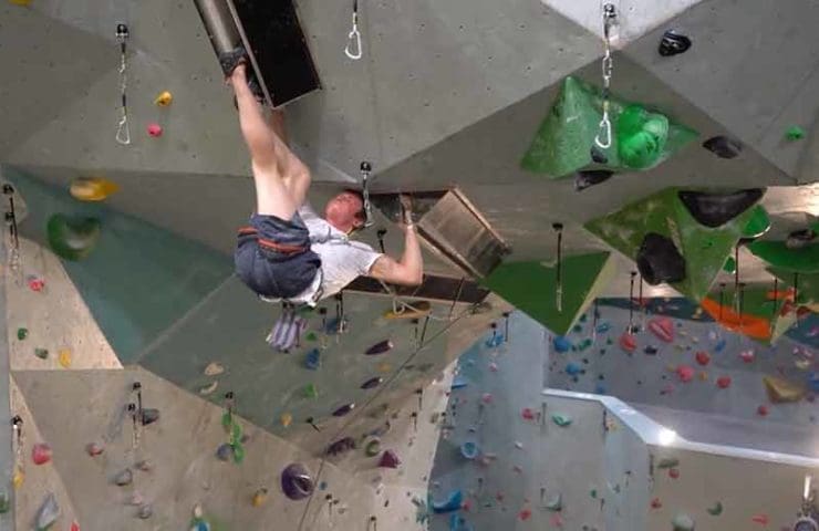 This is perhaps the most difficult indoor crack climbing route in the world