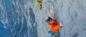 Roger Schäli klettert Route Merci la Vie am Eiger rotpunkt