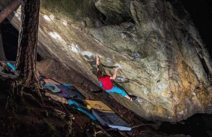 Martin Keller climbs 18-year-old Dreamtime project in Cresciano