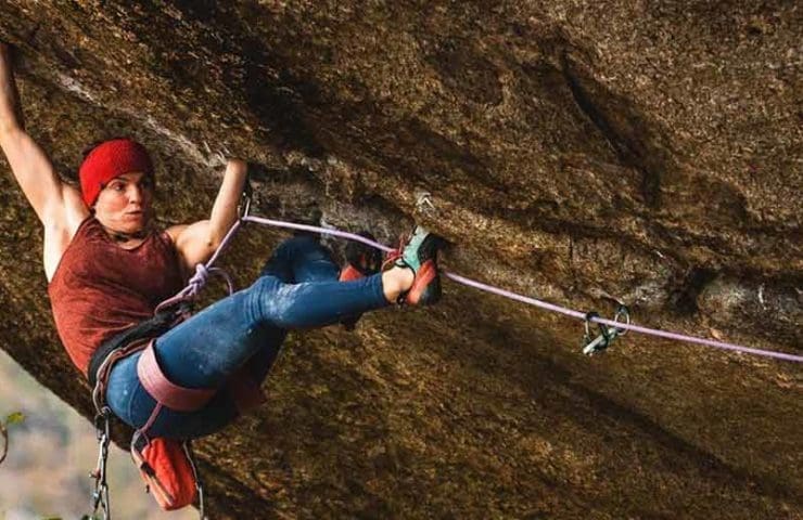 Babsi Zangerl on one of the toughest trad routes in Europe: Greenspit