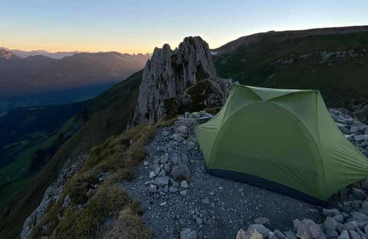 The most spectacular «campsite» | Test Sea to Summit Telos TR2