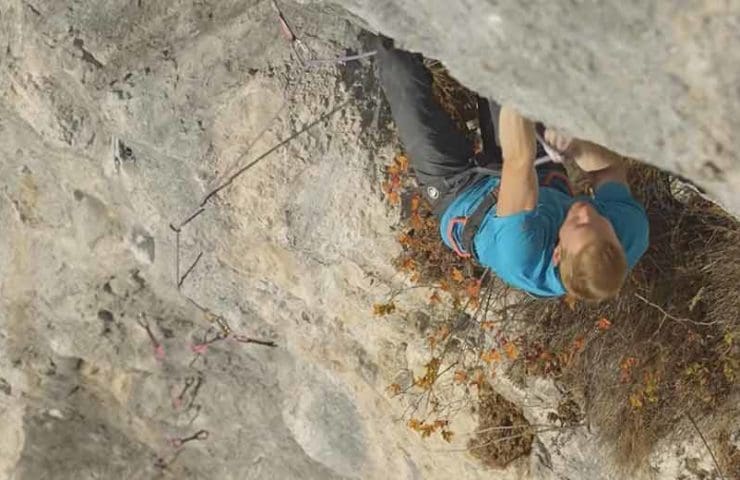 Jakob Schubert trying to flash the Lichtblick route (8c +)