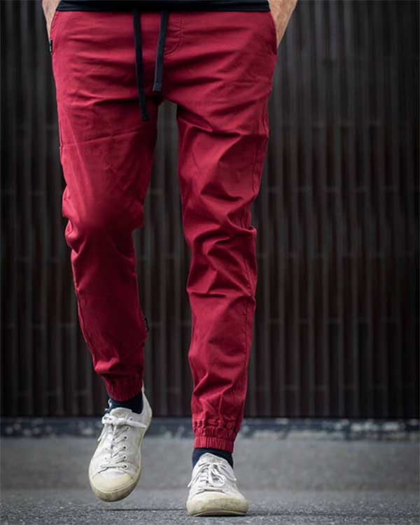 Etre-Fort-Stretch-Chino-Red