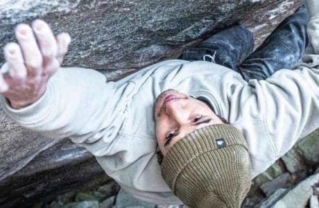 Shawn Raboutou opens two 9A boulders: Alphane Moon and Megatron Project