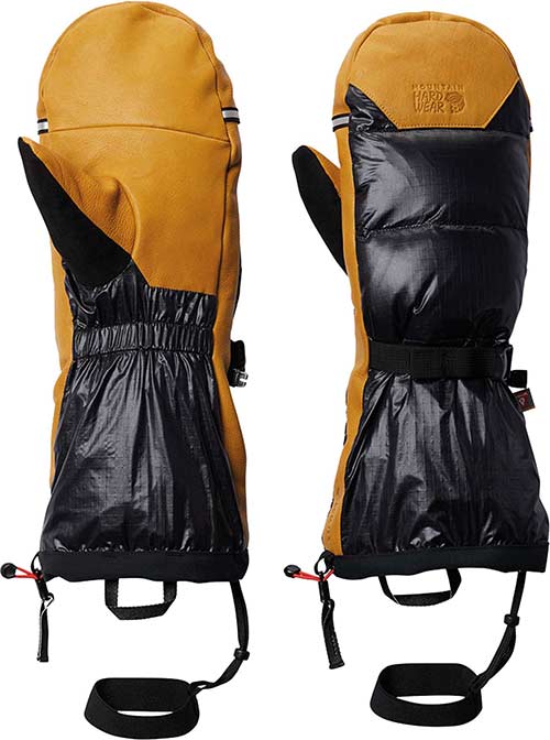 The Absolute Zero Gore-Tex Down Mitt by Mountain Hardwear is completely waterproof and windproof.