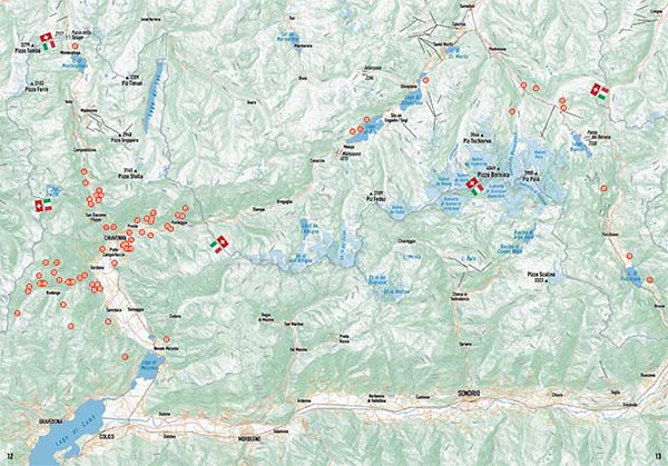 Le guide d'escalade Valchiavenna Rock couvre 71 falaises à Valchiavenna, Valle Spluga, Bergell et Engadine. Image: Versante Sud