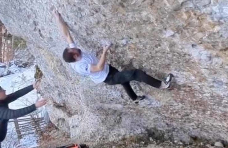 Bouldered 8B+ flash without warming up | Video
