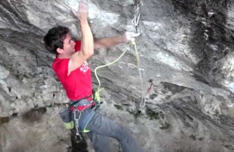 Stefano Ghisolfi and Will Bosi 8b + route campus