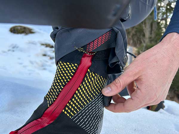 With or without gloves: With the Boa closure, the lacing can be quickly adjusted to the respective conditions.