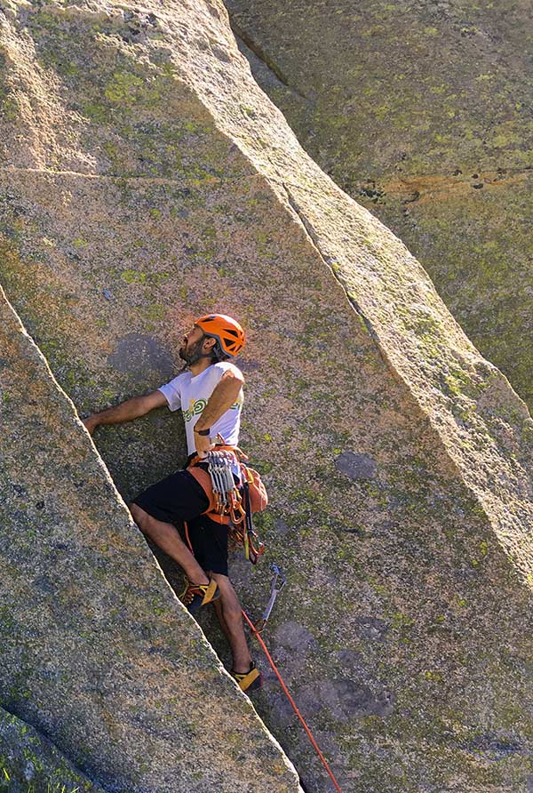 Pleasure climbing at its finest: the route Un senso near Bosco Gurin. Photo: Egon Bernasconi
