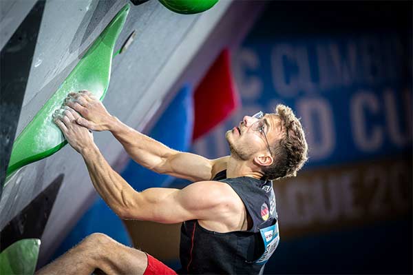 The only DAV athlete to make it to the final in Prague: Yannick Flohé. Image: Jan Virt/IFSC