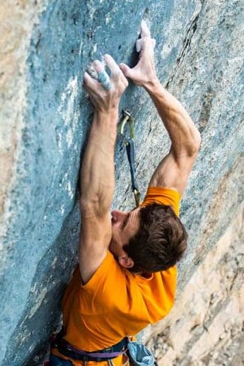Seb Bouin in the upper part of the Route Bibliography. Credits: Clarisse Bompard