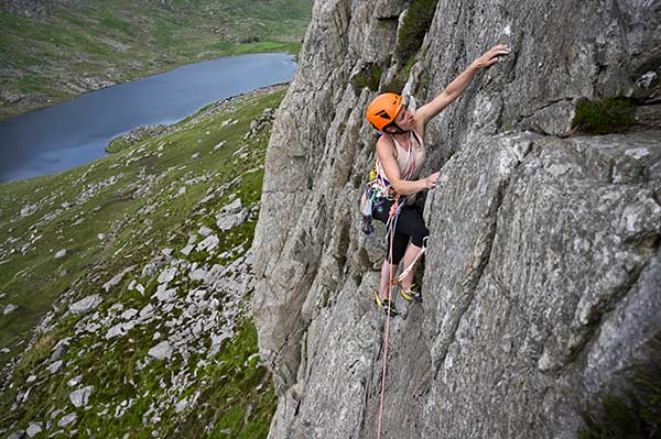 When trad climbing or clean climbing, you only use mobile safety devices. Image: DMM