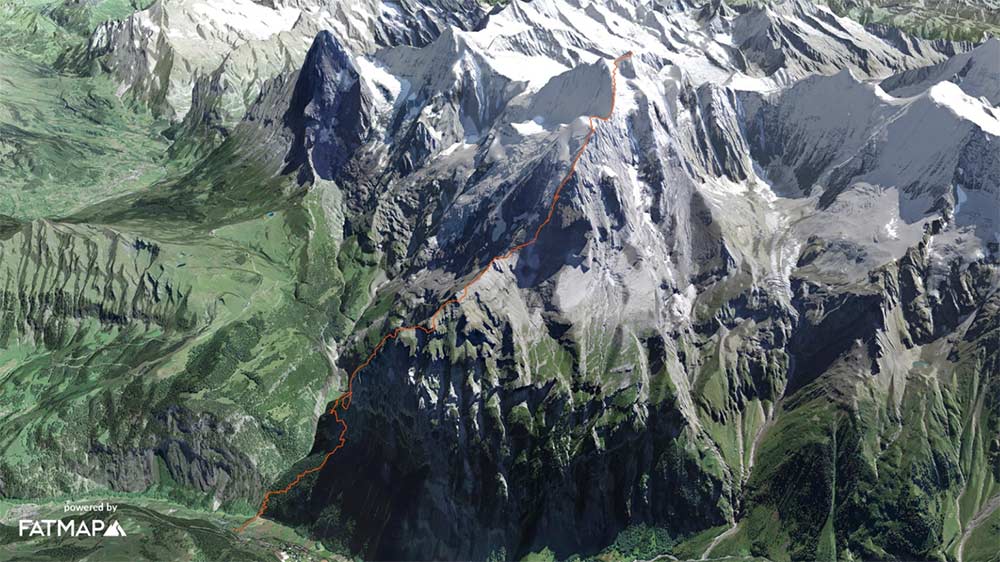 Nadine Wallner : « Le Vertical Jungfrau Marathon est l'un des itinéraires logistiques de l'Oberland bernois, menant de la vallée à un sommet de 4.000 XNUMX mètres. C'est pourquoi cet endroit est si spécial." Image : Pool de contenu Red Bull