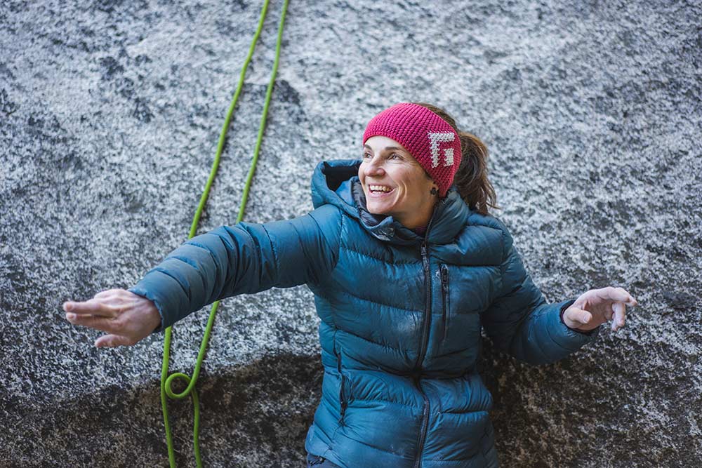 Mit der Wiederholung von Meltdown gelingt Babsi Zangerl eine der schwierigsten Riss-Längen der Welt und ein weiterer Meilenstein in ihrer Kletterkarriere. Bild: Ben Neilson