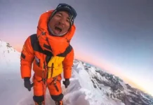 Gelje Sherpa führt sechsköpfiges Team von der nepalesischen Seite auf den Cho Oyu