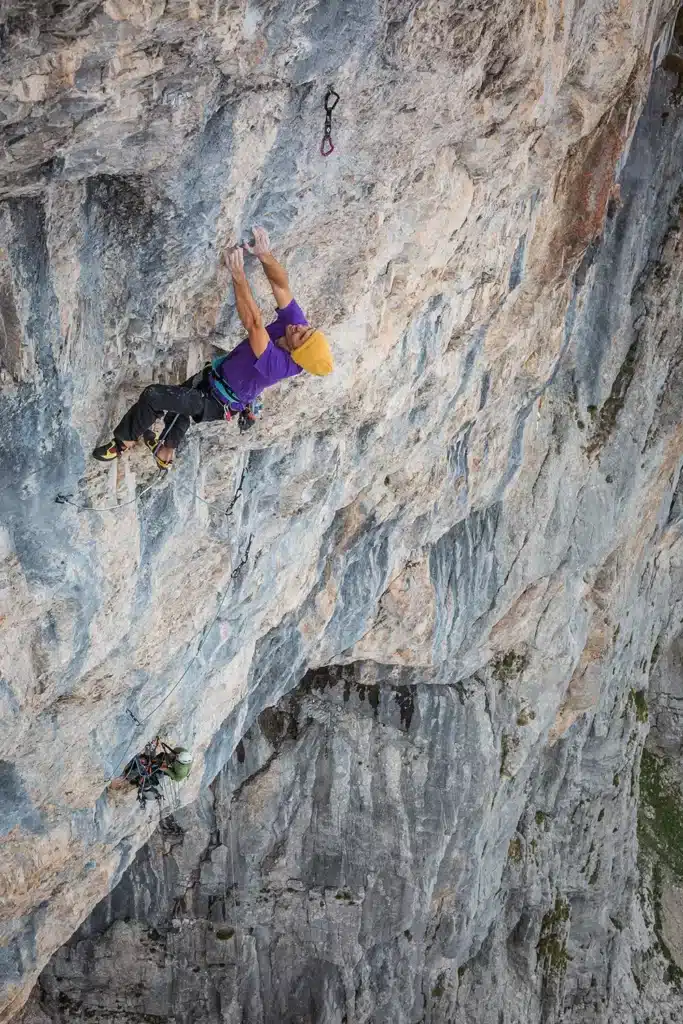 Jacopo Larcher climbs all the pitches of Seventh Direction on September 3rd without falling and on his first attempt. Photo: Babsi Zangerl