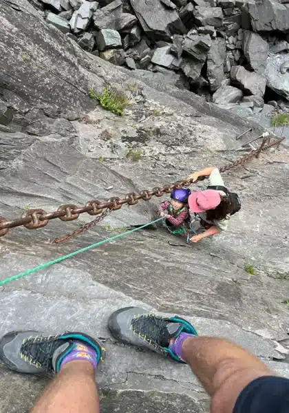Snakes and Ladders im Dinorwic Quarry (Bild: James Pearson)